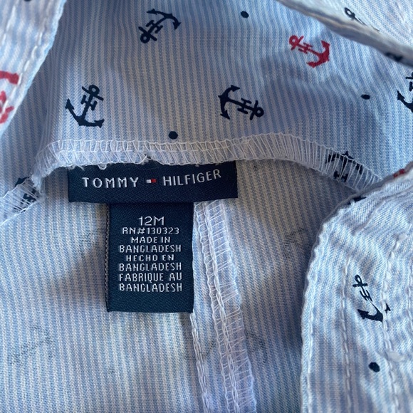 ☁️ 5/$20 Tommy Hilfiger Overalls 12 M - Picture 4 of 4